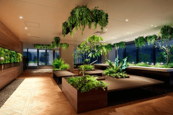 ザ・パークハウス 三田ガーデン　レジデンス＆タワー　ガーデンサロン（屋内）完成予想図1