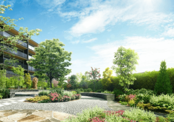 ファインシティ大宮公園　中庭完成予想図