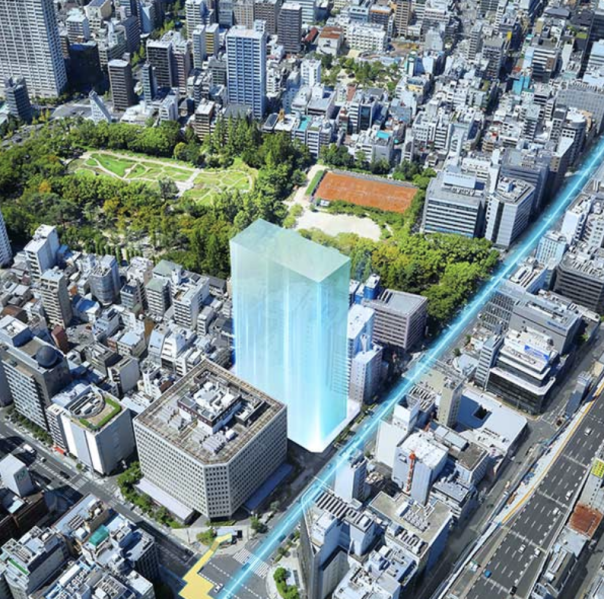 ファイル:プレミストタワー靱本町 現地周辺航空写真.png