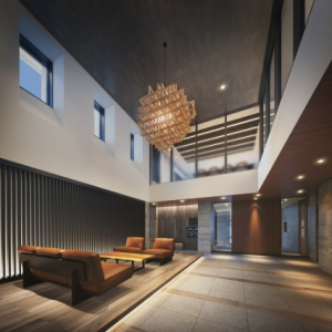 グラディス富山 碧ノ杜　エントランスホール（東側）完成予想図