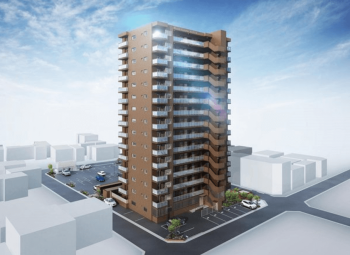 ロイヤルガーデン徳島県庁前　外観完成予想図2