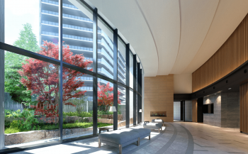 ザ・パークハウス 福岡タワーズ グランドロビー完成予想CG