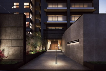 プレサンス グラン 橦木町　エントエランスアプローチ完成予想図