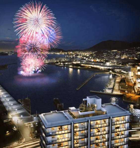 ファイル:リヴィエールベイステーション小倉 スカイガーデン完成予想図.png