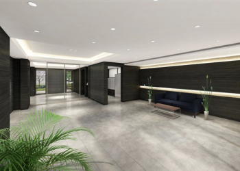 ロイヤルガーデン宇多津桜通り　エントランスホール完成予想CG