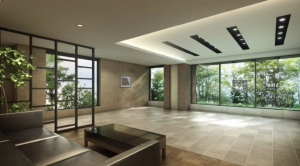 アメイズ健軍本町ヒルズ　エントランスホール完成予想CG