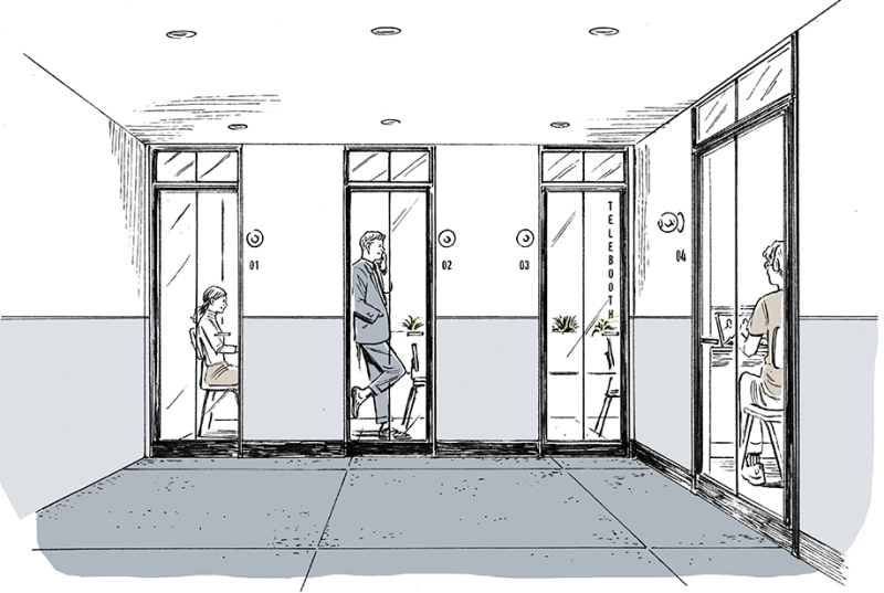 ファイル:デュフレ横浜石川町（THE LIGHTHOUSE） TELEBOOTH 完成予想スケッチ.png