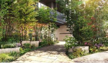 プラウド杉並方南町　エントランスアプローチ完成予想CG