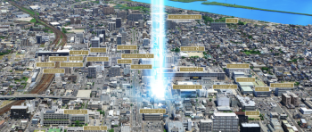 プレイズ桑名中央町　現地周辺の航空写真