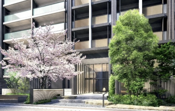 リビオ高田馬場　エントエランスアプローチ完成予想図