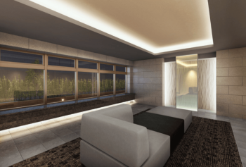 ウエリス門戸厄神 レジデンス　エントランスホール完成予想CG