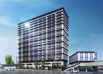 デュオヒルズ水戸三の丸タワー　外観完成予想図