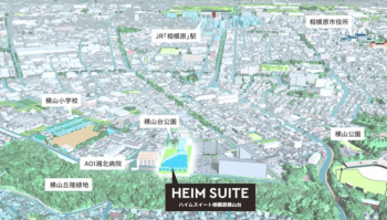 ハイムスイート相模原横山台　周辺地図合成