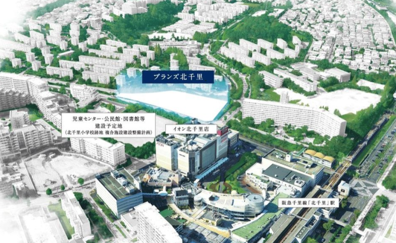 ファイル:ブランズ北千里 周辺.png