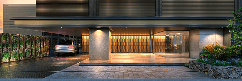 ファイル:プラウド一番町一丁目 エントエランスアプローチ完成予想図.png