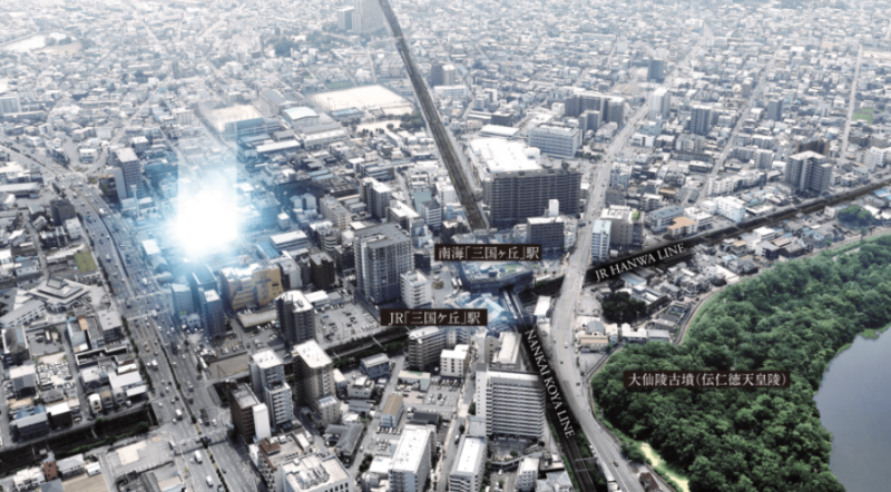 ファイル:ヴェリテ三国ヶ丘 周辺写真CG合成.png