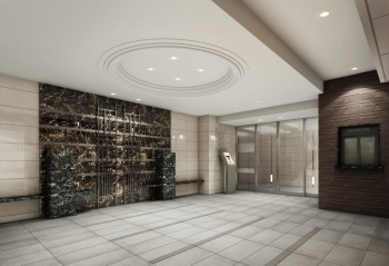 ヴェルディ古市駅前 エントランスホール完成予想CG