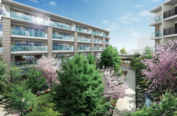 ヴェレーナシティ上大岡　中庭完成予想CG 1