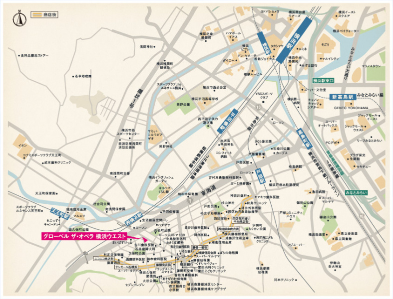 ファイル:グローベル ザ・オペラ 横浜ウエスト周辺施設.jpg