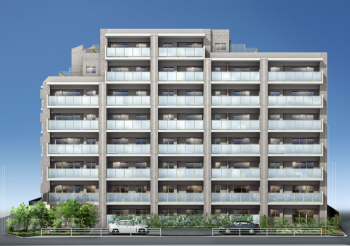 サンメゾン西新　外観完成予想図2