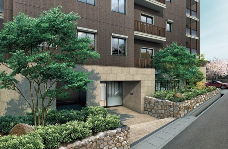 ファイル:ワコーレThe御影 エントランスアプローチ完成予想CG.png