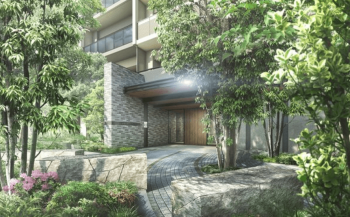 猿江恩賜公園レジデンス　メインエントランス完成予想図