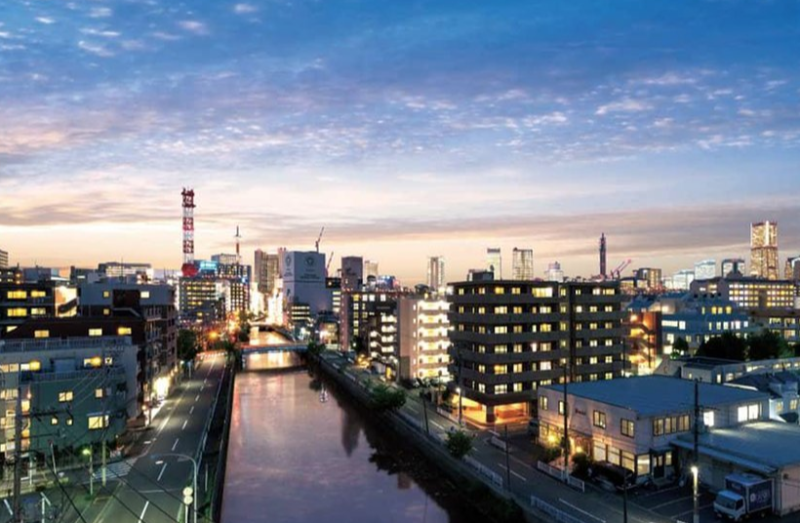 ファイル:クリオ横濱ディアマークス 現地6階相当の眺望.png