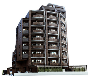 クレヴィア渋谷富ヶ谷　外観完成予想CG