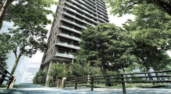 パークホームズ初台 ザ レジデンス　エントランスアプローチ完成予想CG