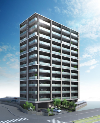 ファーネスト鹿大前レジデンス　外観完成予想CG