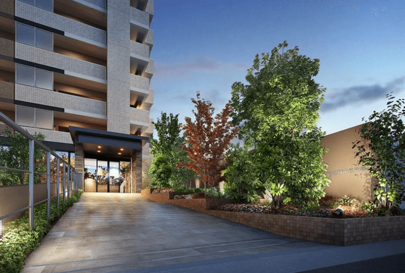 ファイル:アルファスマート筑紫駅 エントエランスアプローチ完成予想図.png