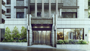 クレヴィアたまプラーザ　エントエランスアプローチ完成予想図