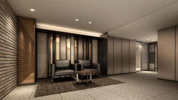 ピアース尾山台レジデンス　エントランスホール完成予想図