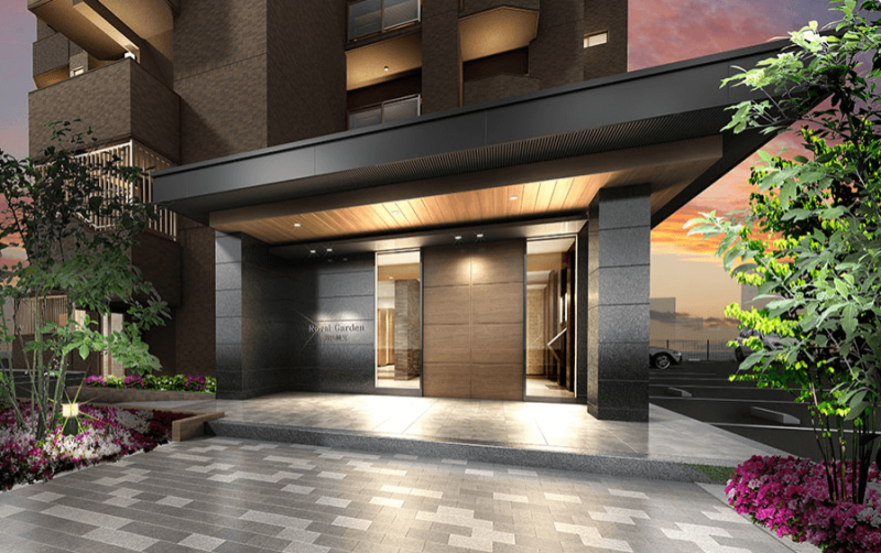 ファイル:ロイヤルガーデン道後樋又 エントランスアプローチ完成予想図.png