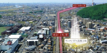 サンクレイドル高槻上牧　周辺写真CG合成