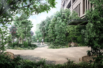 リバーガーデン都島　ガーデン完成予想図