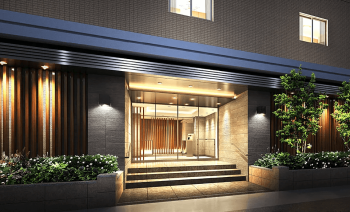 ルピアコート草加ルミナスヴィラ　エントエランスアプローチ完成予想図