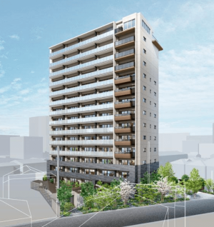 イニシア南浦和根岸　外観完成予想図