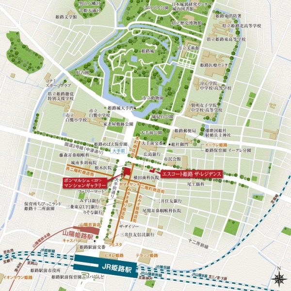 ファイル:エスコート姫路 ザ・レジデンス周辺施設.jpg