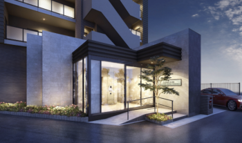 サンパーク山口セントラルレジデンス　エントランスアプローチ完成予想CG