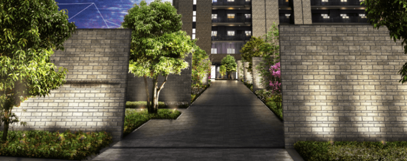 ファイル:サーパス倉敷駅北スクエアガーデン エントエランスアプローチ完成予想図.png