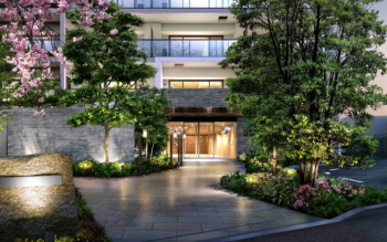 パークホームズ船堀　エントランスアプローチ完成予想CG