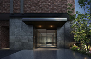 プライム虎ノ門　エントエランスアプローチ完成予想図