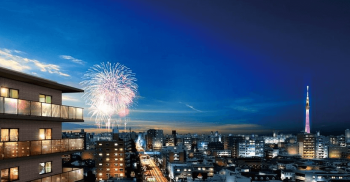 プレシス葛西プロスタイル　眺望・外観完成予想図