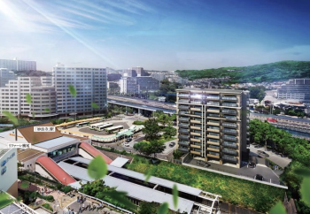 レ・ジェイド須磨妙法寺駅前　周辺写真と外観完成予想図をCG合成