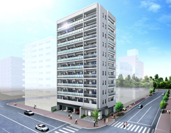 デュオヴェール札幌北大前グレイス　外観完成予想CG