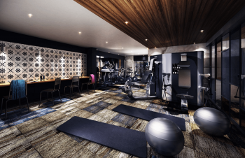 レーベン名古屋松重町GRAND AUBE フィットネスルーム完成予想CG