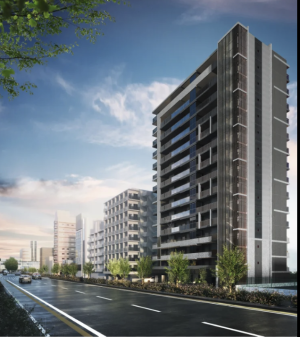 レーベン草加 CROWNEL　外観完成予想図1