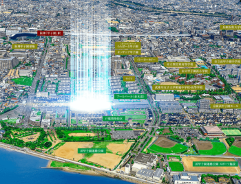 西宮甲子園「美しい街」マンションプロジェクト　周辺写真CG合成