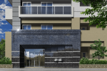 グランファーレ桑園パークサイド　エントエランスアプローチ完成予想図